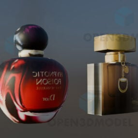 Botella de perfume premium modelo 3d