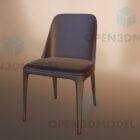Brown Leather Chair, Dining Chair