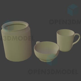 Çömlekçilik Bardak ve Kupa 3D model