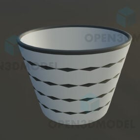Ceramic Bowl, Small Cup 3d model