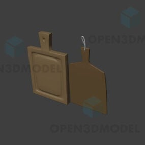 Houten snijplank 3D-model
