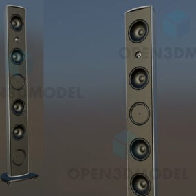 Dos parlantes modelo 3d