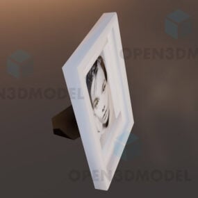 Picture Frame White Painted 3d model