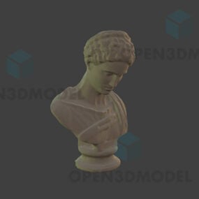 Griekse buste van de mens 3D-model