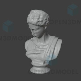 Statue av kvinnebyste 3d-modell