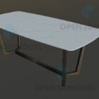 Esstisch mit Marmorplatte
