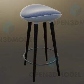 صندلی چارپایه مدرن مبلمان آشپزخانه مدل سه بعدی