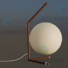 Lámpara de mesa de huevo de alambre