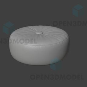 Leather Stool Pad Upholstered 3d model