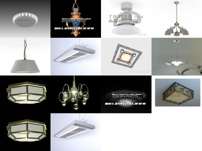 14 Building Ceiling Lamp Free 3D Models April 2024